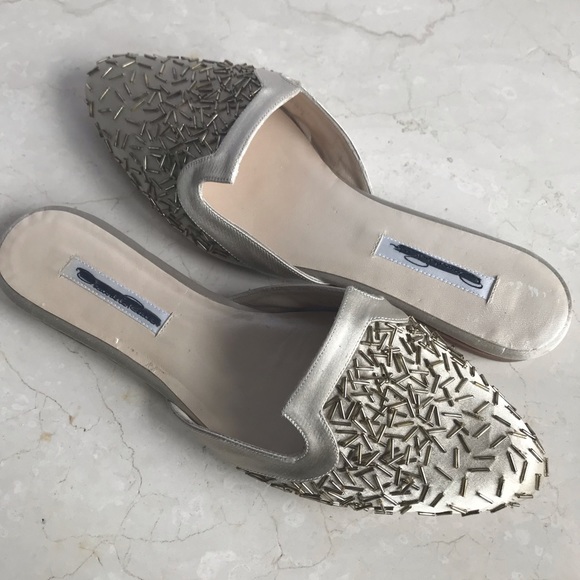 Oscar de la Renta Shoes - Oscar De La RENTA Embellished Gold Size 8.5US